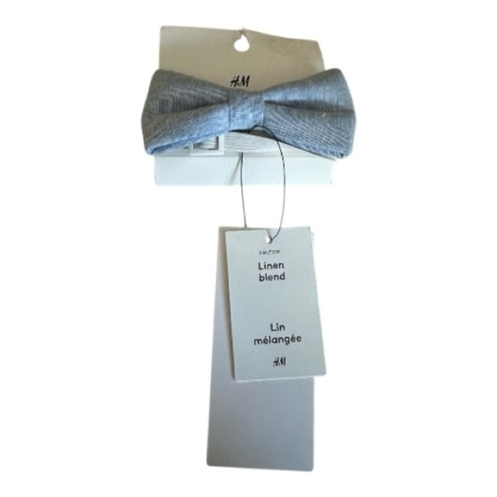 H&M Kids Light Gray Linen Bow Tie